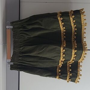 Green skirt